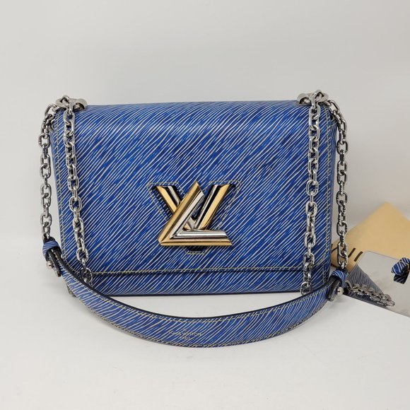 Louis Vuitton Twist MM Blue Denim Epi Leather Bag - Picture 3 of 16